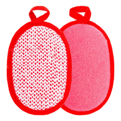 Губка банная 170*120*20 ППУ и Х/Б ТМ "Бацькина баня"