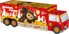 Коробка бумажная для конфет 1,1 кг Фура "ЧЕБУРАШКА"