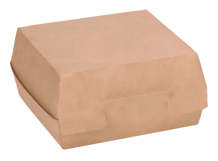 Упаковка бумажная для гамбургеров 115*115*60 мм 02 BURGER М Pure Kraft