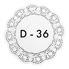 Ажурные салфетки D-36 см (250 шт.упак)