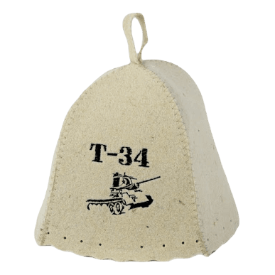 Шапка для бани "Т-34" TM ”Бацькина баня"