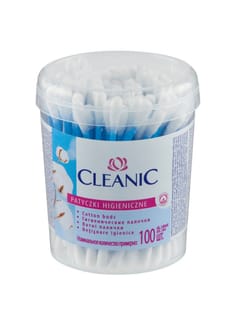 Ватные палочки для ушей "Cleanic" стакан (100 шт.упак)
