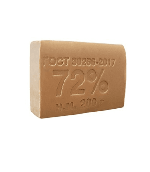 Мыло кусковое хозяйственное 200 г 72% ГОСТ светлое 30266-2017