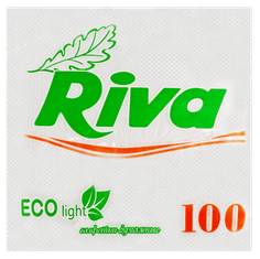 Салфетка бумажная 1/однослойная "Riva" БЕЛАЯ/50 лист.пачке/ (20 пач.упак)