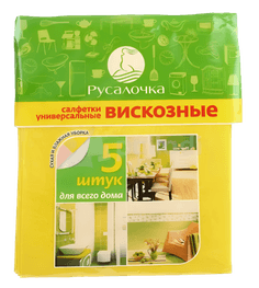 Салфетка вискозная Русалочка home (5 шт.упак)