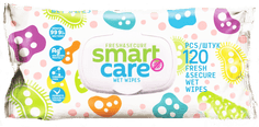 Салфетка влажная 120 шт. "Smart Care" с клапаном (120 салф.шт)