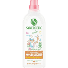 Кондиционер-ополаскиватель для белья 1 л SYNERGETIC Миндальное молочко