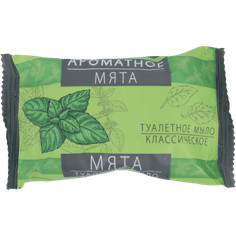 Мыло кусковое 90 г туалетное "АРОМАТНОЕ" Штампованное, Мята