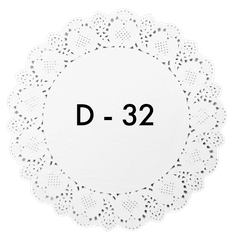 Ажурные салфетки D-32 см (250 шт.упак)