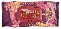 Салфетка влажная 120 шт. "W&W" Infinity Strong парфюм, с клапаном (120 салф.шт)