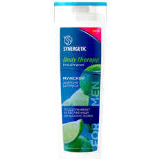 Гель для душа 380 мл SYNERGETIC Body Therapy, Мужской, Энергия цитруса