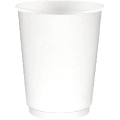 Стакан бумажный 250 мл Белый двухслойный ThermoCup D-80 мм Pp