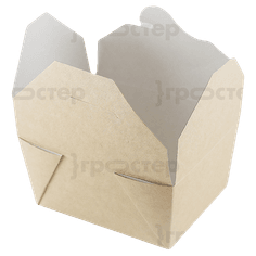 Контейнер бумажный универсальный 600 мл 130*105*64 мм ECO FOLD BOX, Крафт