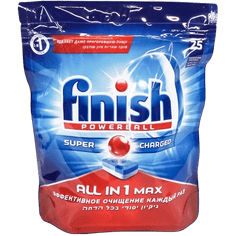 Средство для мытья посуды 13 таб "FINISH" All in1 Max в таблетках для посудом.машинах бесфосфатные