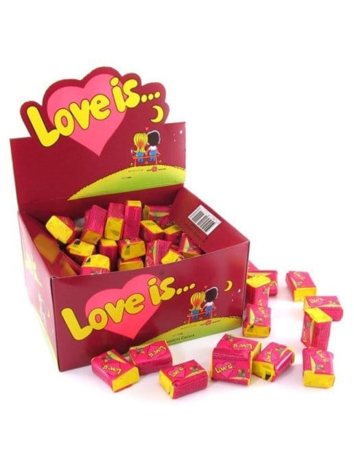 Жевательная Резинка "Love is" (100 шт.упак), Вишня-Лимон Бордо