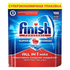 Средства для мытья посуды 65 таб "FINISH" All in 1 Max для посудомоечных машин