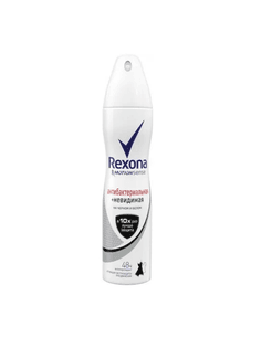 Дезодорант спрей 150 мл "Rexona" ЖЕНСКИЙ, Антибактериальная + Невидимая на черном и белом