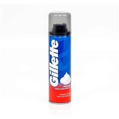 Пена для бритья 200 мл "Gillette", Classic Clean (чистое бритье)