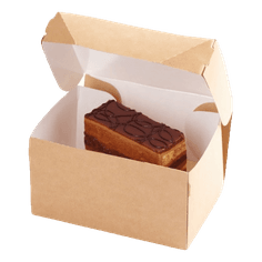 Упаковка бумажная для десертов 1200 мл OSQ CAKE 150*100*85 мм