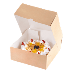 Упаковка бумажная для десертов 6000 мл OSQ CAKE 255*255*105 мм