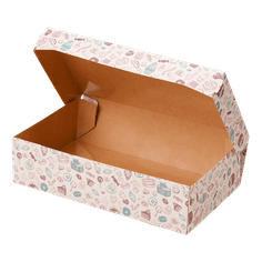 Упаковка бумажная для десертов 1900 мл ECO CAKE 230*140*60 мм "Sweet"
