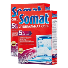 Соль для посудомоечных машин 1,5 кг "Somat"