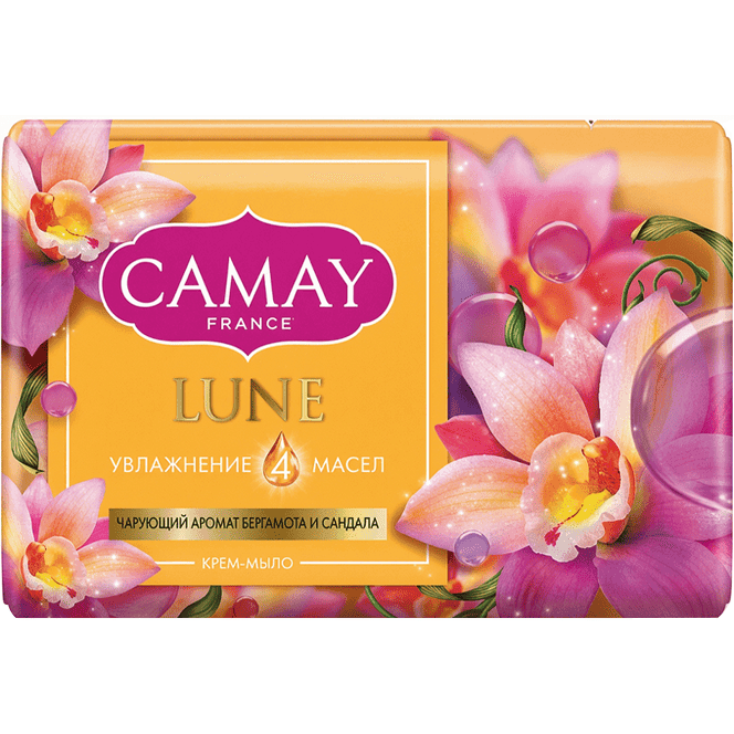 Мыло кусковое 85 г туалетное "Camay", Lune