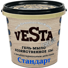 Гель-мыло хозяйственное 1000 мл "Vesta" Гост 88%, Стандарт