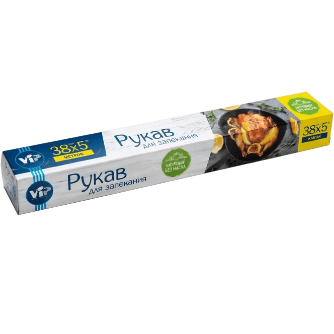 Рукав для запекания 38*5 см пленка Интр