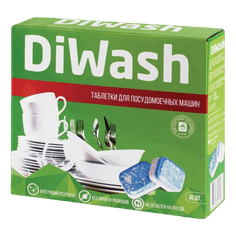 Таблетки для посудомоечных машин DiWash (60 шт.упак)