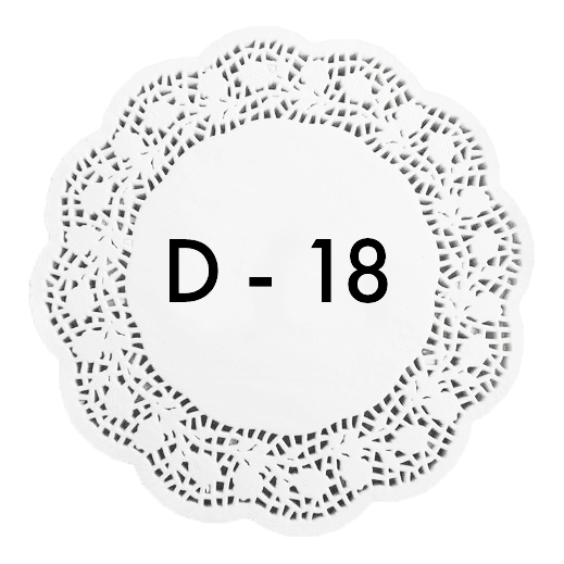 Ажурные салфетки D-18 см (250 шт.упак)
