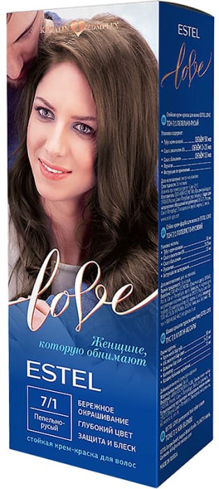 Крем-краска для волос Эстель Love, 7.1 Пепельно-русый