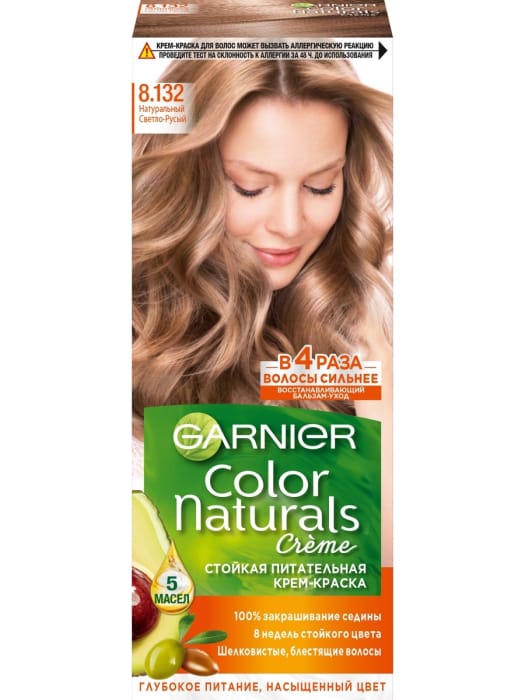 Крем-краска для волос "Garnier" Color Naturals, 8.132 Натуральный светло-русый