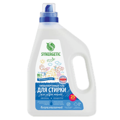 Гель-концентрат для стирки белья 1,5 л SYNERGETIC биоразлагаемый, UNIVERSAL