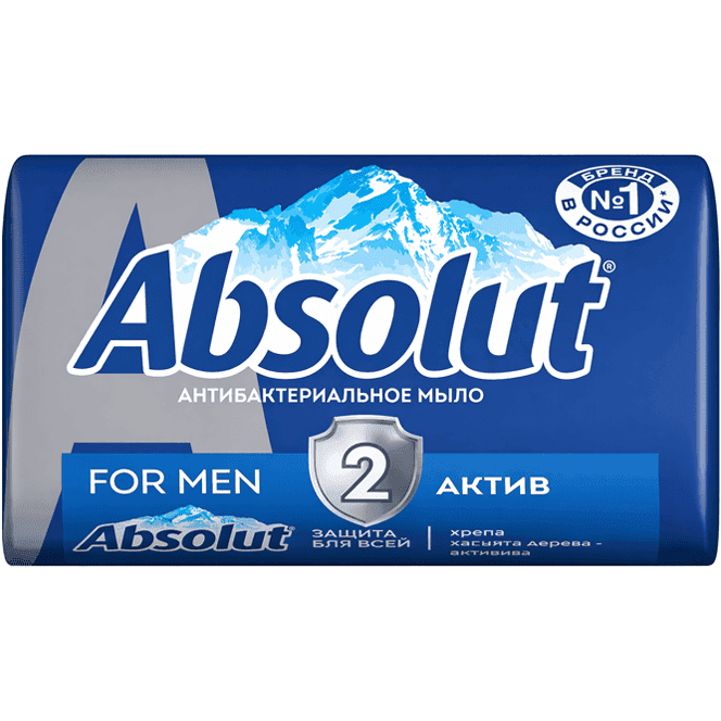 Мыло кусковое 90 г Absolut For men Лемонграсс и мята