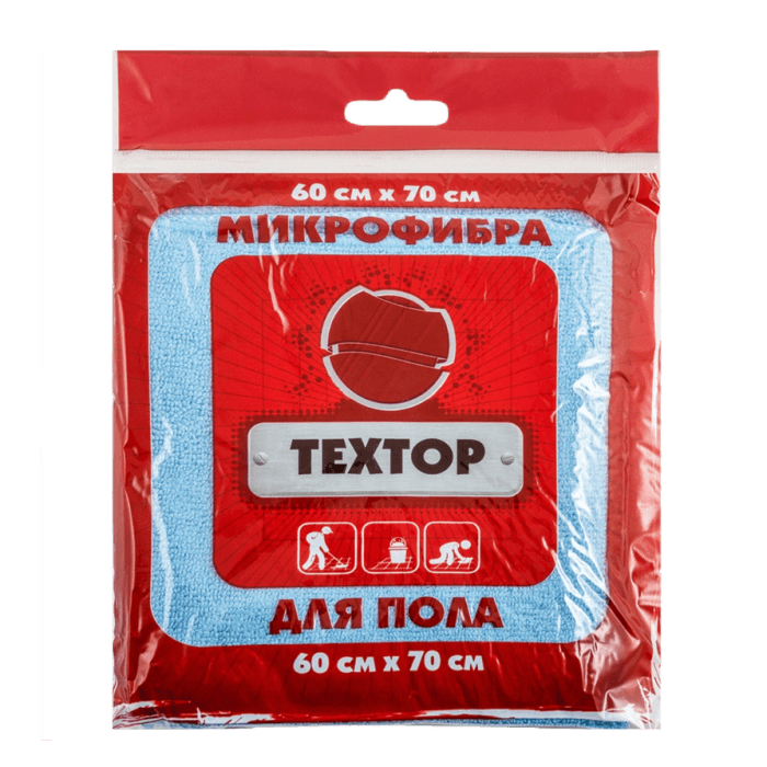 Тряпка/салфетка из микрофибры для пола 60*70 ТЕХТОР 250гр