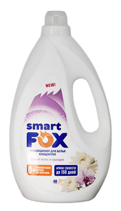 Кондиционер для белья 1 л SMART FOX, Белый лотос и орхидея