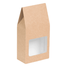 Упаковка бумажная OSQ Tea Box 182*92*50 мм для чая, конфет, сухофруктов, Крафт