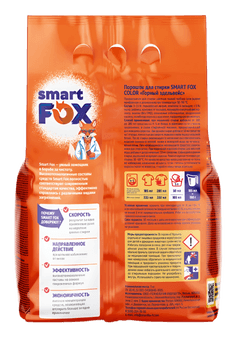 Стиральный порошок 3 кг SMART FOX, Горный эдельвейс