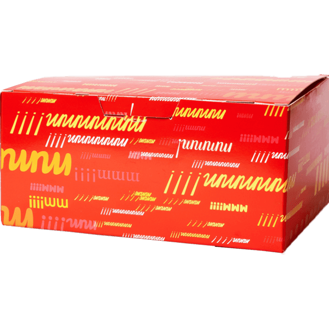 Коробка для наггетсов 150*91*70 мм 9 КРАСНАЯ
