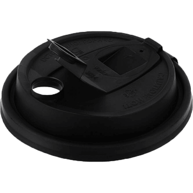Крышка для бумажного стакана D-90 мм ЧЕРНАЯ тип Е