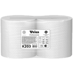 Полотенце бумажное 2-х/двухслойное Veiro Professional Comfort 150 м, В рулонах, Белое