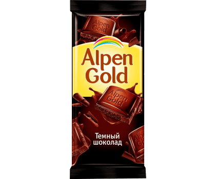 Шоколад "Alpen Gold" 85г, темный