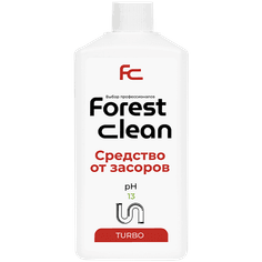 Средство для очистки труб/устранения засоров 1 л "FOREST Clean" ТУРБО, гель