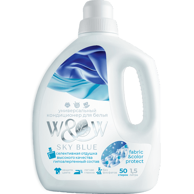Кондиционер для белья 1,5 л W&W SKY BLUE