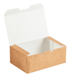 Коробка для наггетсов, крыльев, фри 115*75*45 мм ECO FAST FOOD BOX S, КРАФТ