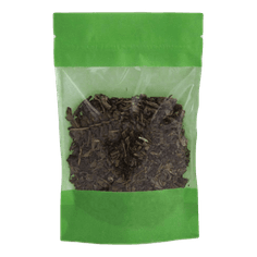 Пакет Дой-пак 135*225 "35+35" мм бумажный с окном ЗЕЛЕНЫЙ zip-lock