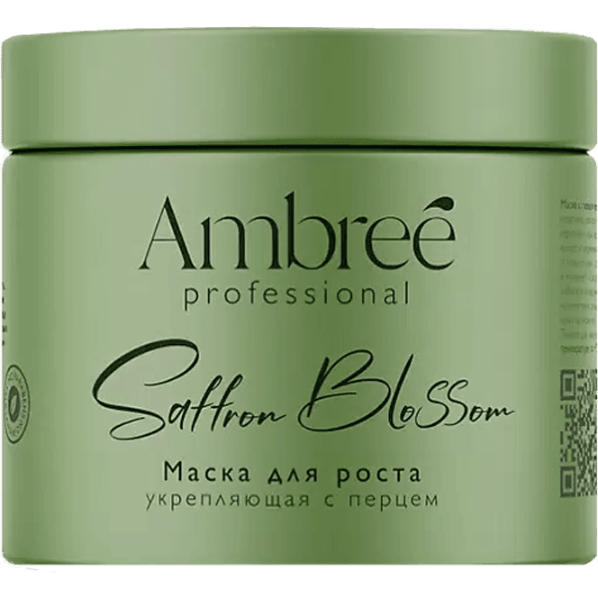 Маска для волос 400 мл Ambree Professional Укрепляющая с перцем для роста волос GRASS