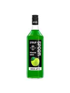Сироп "Spoom" бутылка 1 литр, Яблоко зеленое / GREEN APPLE