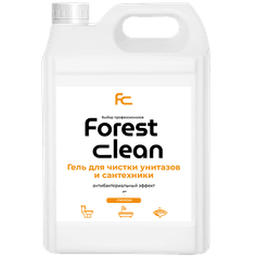Гель для чистки унитаза 5 л канистра концентрат "FOREST clean", Лимон